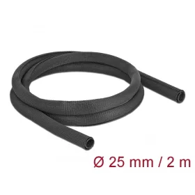   Delock Szőtt önzáródó karmantyú 2 m x 25 mm-es, fekete (DL-19181)