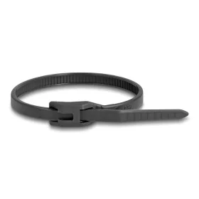   Delock Kábelkötegelő lapos fejrésszel hossza 110 mm szélessége 2,5 mm, 100 db. Fekete (DL-19465)