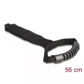   Delock Szállító pánt tépőzáras rögzítővel Hx 560 x Sz 50 mm fekete 2 db. (DL-19589)