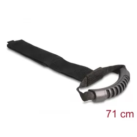   Delock Szállító pánt tépőzáras rögzítővel Hx 710 x Sz 50 mm fekete 2 db. (DL-19590)