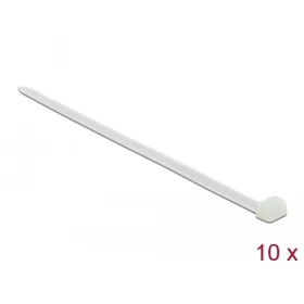   Delock Kábelkötegelő 800 x 8,8 mm (H x Sz), 10 darab fehér (DL-19645)