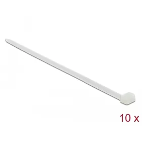   Delock Kábelkötegelő 850 x 9 mm (H x Sz), 10 darab fehér (DL-19673)