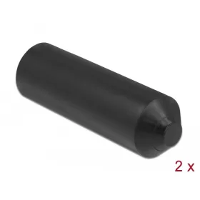   Delock 80 x 25 mm méretű lezáró vég belül ragasztó felülettel 2 db. fekete (DL-19841)