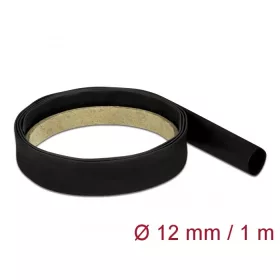   Delock Fekete, hőre szűkülő tubus 1 m x 12 mm méretű szűkülési aránya 4:1 (DL-20659)