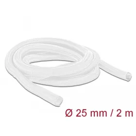   Delock Fonott kábelharisnya önzáródó 2 m x 25 mm fehér (DL-20701)