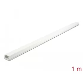  Delock Kábelcsatorna fedéllel 22 x 15 mm - hossza 1 m fehér (DL-20720)