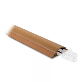   Delock Kábelcsatorna öntapadós 50 x 13 mm - hosszúság 1 m fahatású (DL-20731)