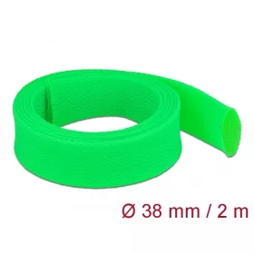   Delock Fonott kábelharisnya nyújtható 2 m x 38 mm zöld (DL-20754)