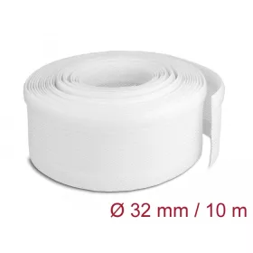   Delock Fonott kábelharisnya tépőzárral 10 m x 32 mm fehér (DL-20820)