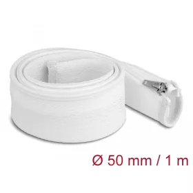   Delock Befont karmantyú zipzáras szorítóval hőállóság egészen 1 m x 50 mm-es fehér (DL-20823)