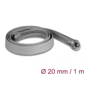   Delock Befont karmantyú zipzáras szorítóval hőállóság egészen 1 m x 20 mm-es szürke (DL-20824)