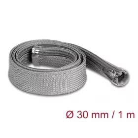   Delock Befont karmantyú zipzáras szorítóval hőállóság egészen 1 m x 30 mm-es szürke (DL-20825)