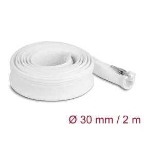   Delock Befont karmantyú zipzáras szorítóval hőállóság egészen 2 m x 30 mm-es fehér (DL-20828)