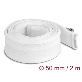   Delock Befont karmantyú zipzáras szorítóval hőállóság egészen 2 m x 50 mm-es fehér (DL-20829)