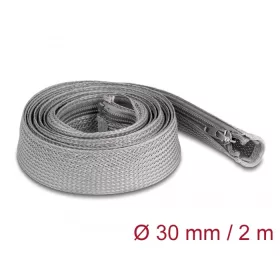   Delock Befont karmantyú zipzáras szorítóval hőállóság egészen 2 m x 30 mm-es szürke (DL-20831)
