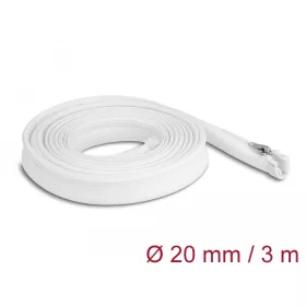   Delock Befont karmantyú zipzáras szorítóval hőállóság egészen 3 m x 20 mm-es fehér (DL-20833)