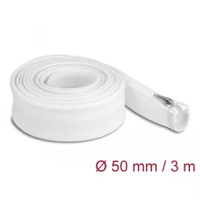   Delock Befont karmantyú zipzáras szorítóval hőállóság egészen 3 m x 50 mm-es fehér (DL-20835)