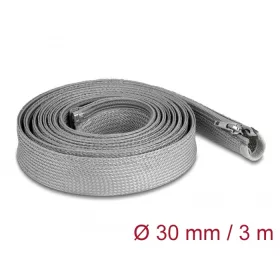   Delock Befont karmantyú zipzáras szorítóval hőállóság egészen 3 m x 30 mm-es szürke (DL-20837)