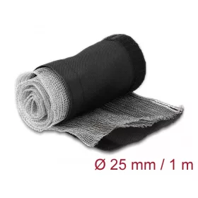   Delock Hőellenálló EMI Shielding fonott borítás tépőzáras rögzítővel, 1 m x 25 mm méretű, fekete (DL-20842)