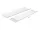 Delock Öntapadós kábelcsatorna 85 x 10 mm foglalatú és 300 mm hosszú, 2 db. fehér (DL-20886)