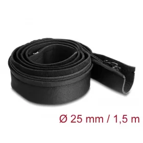   Delock Kábelbújtató neoprén hajlékony zipzárral 1,5 m x 100 mm fekete színű (DL-20913)