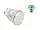 Delock Nyomógomb beszereléshez 19 mm 4 db. csavarhely LED zöld (DL-20978)