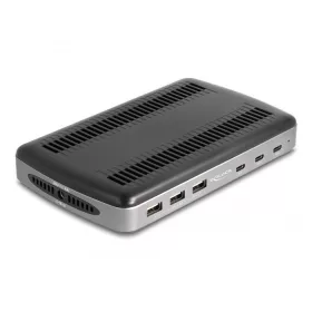   Delock USB töltőállomás 3 db. USB Type-C  PD-vel és 3 db. USB A-típusú csatlakozási felülettel (112 W) (DL-41461)