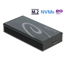   Delock M.2 NVMe PCIe SSD-hez kapcsolódó külső memória ház SuperSpeed USB 20 Gbps (USB 3.2 Gen 2x2) U (DL-42000)
