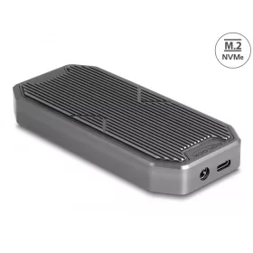   Delock külső játékház M.2 NVMe PCIe SSD-hez SuperSpeed USB 20 Gbps (USB 3.2 Gen 2x2) USB Type-C csatlakozóval és RGB LED megvilágítással (DL-42015)