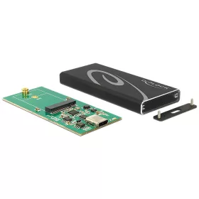   Delock külső burkolat M.2 SSD 42 mm > SuperSpeed USB 10 Gbps (USB 3.1 Gen 2) USB Type-C anya (DL-42572)