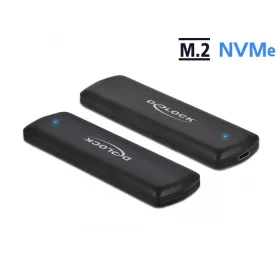   Delock Külso ház M.2 NVME PCIe SSD-hez USB Type-C csatlakozóval anya - eszközmentes (DL-42615)