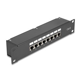   Delock 10  Kapcsolókészülékes patch panel 8 porttal Cat.6 (DL-43304)