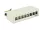 Delock Keystone asztali patch panel 8 portos szürke (DL-43336)