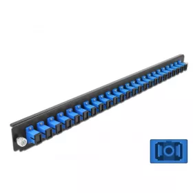   Delock 19  kötő doboz első panele 24 porttal SC Simplex kék (DL-43351)