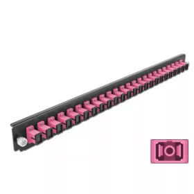   Delock 19  kötő doboz első panele 24 porttal SC Simplex ibolya (DL-43355)