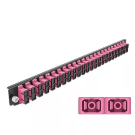   Delock 19  kötő doboz első panele 24 porttal SC Duplex ibolya (DL-43367)