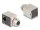 Delock M12 adapter X-kódú 8 tűs anya - RJ45 anya Cat.6A STP borított 90 -ban hajlított (DL-60088)