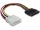 Delock 15 tűs SATA HDD (egyenes)   4 tűs apa (Molex) hálózati kábel, 12 cm (DL-60100)