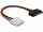 Delock 15 tűs SATA (apa) - 4 tűs Molex (anya) 12 cm-es hálózati adapter (DL-60115)