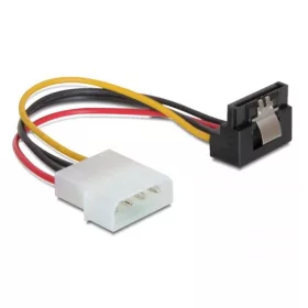   Delock SATA HDD (fém kapoccsal, derékszögű)   4 tűs Molex (apa) hálózati kábel (DL-60121)