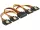 Delock 15 pin-es SATA kábel bemeneti > 15 pin-es SATA tápcsatlakozó kimeneti 4 x egyenes 15 cm (DL-60156)