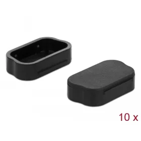   Delock 10 db. fekete borítás por ellen Sub-D 9 / Sub-D 15 apákhoz (DL-60173)