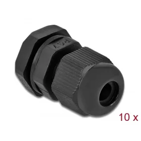 Delock PG7 tömszelence 10 db. fekete (DL-60192)