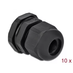 Delock PG13,5 tömszelence 10 db. fekete (DL-60198)
