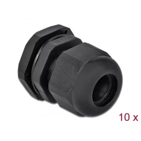 Delock PG16 tömszelence 10 db. fekete (DL-60218)