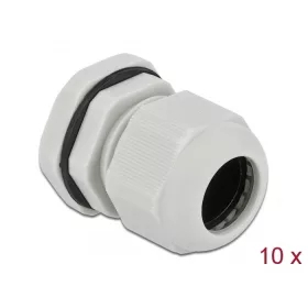 Delock PG19 tömszelence 10 db. szürke (DL-60221)