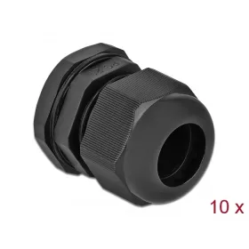 Delock PG21 tömszelence 10 db. fekete (DL-60222)