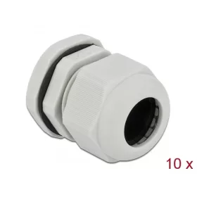 Delock PG21 tömszelence 10 db. szürke (DL-60223)