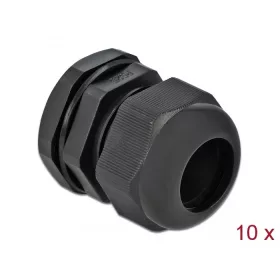 Delock PG25 tömszelence 10 db. fekete (DL-60224)