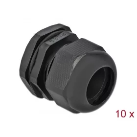 Delock PG29 tömszelence 10 db. fekete (DL-60226)